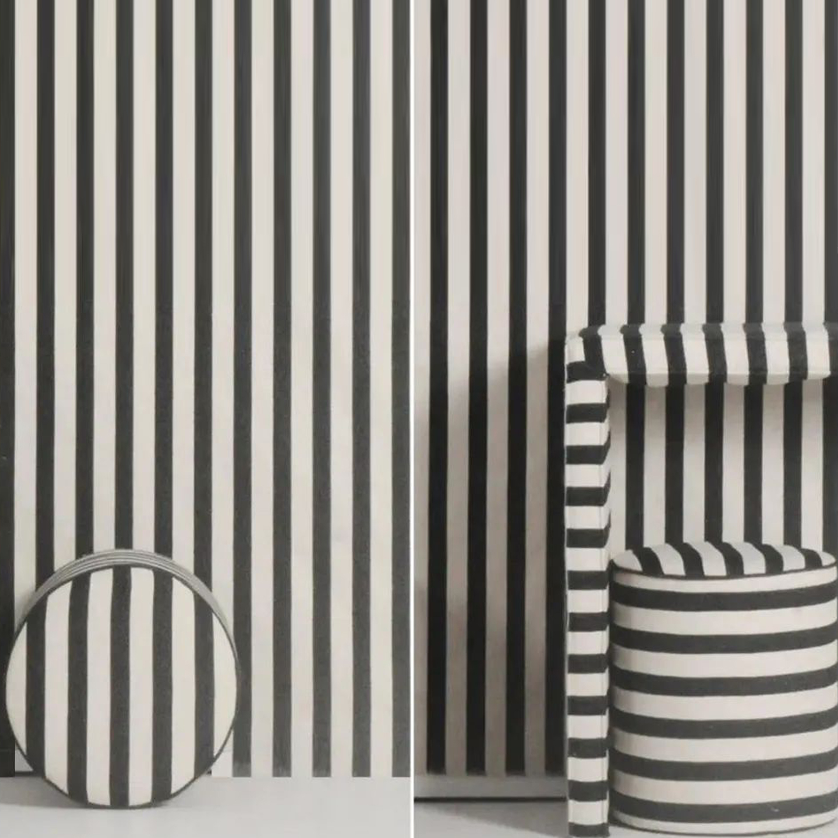 Restore the simplicity and beauty of black and white stripes